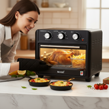 Masterchef MCAO222 Multi-Functional Air Fryer with 7 Accessories 3-Step Manual Controller, 22L ESMA Certified