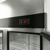 MasterChef YBF 9219 Two-Door Up Right Commercial Freezer 900L – Heavy Duty Stainless Steel Freezer - YBF9219