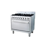 Masterchef MHO-3651S Heavy Duty Pro Series 5-Burner Commercial Gas Cooker with Oven Stainless Steel - Made in Korea