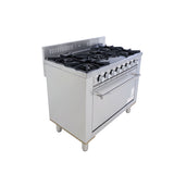 Masterchef MHO-4051S Heavy Duty Pro Series 5-Burner Commercial Gas Cooker with Oven Stainless Steel - Made in Korea