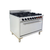 Masterchef MHO-4461S Heavy Duty Pro Series 6-Burner Commercial Gas Cooker with Oven Stainless Steel - Made in Korea