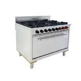 Masterchef MHO-4461CN Heavy Duty Pro Series 6-Burner Commercial Gas Cooker with Oven Stainless Steel - Made in Korea