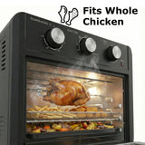 Masterchef MCAO222 Multi-Functional Air Fryer with 7 Accessories 3-Step Manual Controller, 22L ESMA Certified