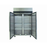 MasterChef YBF 9219 Two-Door Up Right Commercial Freezer 900L – Heavy Duty Stainless Steel Freezer - YBF9219