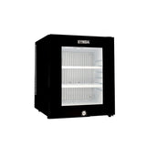 YMDA YCC30T Mini Glass Door Chiller 30L, Thermo electric Cooling with Zero Noise, Double Glass Laye , Adjustable Shelves , LED Lighting, Lock Key Security - ESMA CERTIFIED