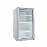 YMDA YCC90G Mini Glass Door Chiller 85L, Double Glass Layer Temperature Control, Adjustable Shelv, LED Lighting, Lock & Key Security, and 1-Year Warranty - ESMA Certified