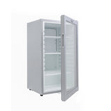 YMDA YCC90G Mini Glass Door Chiller 85L, Double Glass Layer Temperature Control, Adjustable Shelv, LED Lighting, Lock & Key Security, and 1-Year Warranty - ESMA Certified