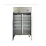 Masterchef YCF9402 Double Glass Door Stainless Steel Commercial Chiller 900L