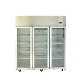 MasterChef YCF9403 Three Glass Door Stainless Steel Commercial Chiller 1300L