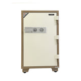 YAMADA YGW-110K Fireproof Heavy-Duty Security Safe Locker with 2 Keys and wheels - 1 Drawer and 3 Shelf