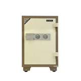 YAMADA YGW-77K Fireproof Heavy-Duty Security Safe Locker with 2 Keys and wheels - 1 Drawer and 1 Shelf