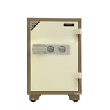 YAMADA YGW-88K Fireproof Heavy-Duty Security Safe Locker with 2 Keys and wheels - 1 Drawer and 2 Shelf