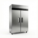 MasterChef YBF 9219 Two-Door Up Right Commercial Freezer 900L – Heavy Duty Stainless Steel Freezer - YBF9219