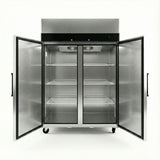 MasterChef YBF 9219 Two-Door Up Right Commercial Freezer 900L – Heavy Duty Stainless Steel Freezer - YBF9219