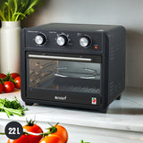 Masterchef MCAO222 Multi-Functional Air Fryer with 7 Accessories 3-Step Manual Controller, 22L ESMA Certified