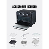 Masterchef MCAO222 Multi-Functional Air Fryer with 7 Accessories 3-Step Manual Controller, 22L ESMA Certified