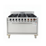 Masterchef  MHO-4461CN Heavy Duty Pro Series 6-Burner Commercial Gas Cooker with Oven Stainless Steel - Made in Korea