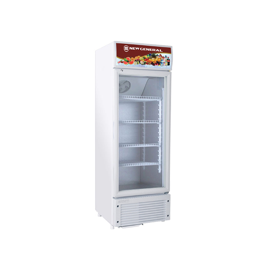 New General  NGSC-387 Glass Door Upright Showcase chiller 387 L - ESMA Certified